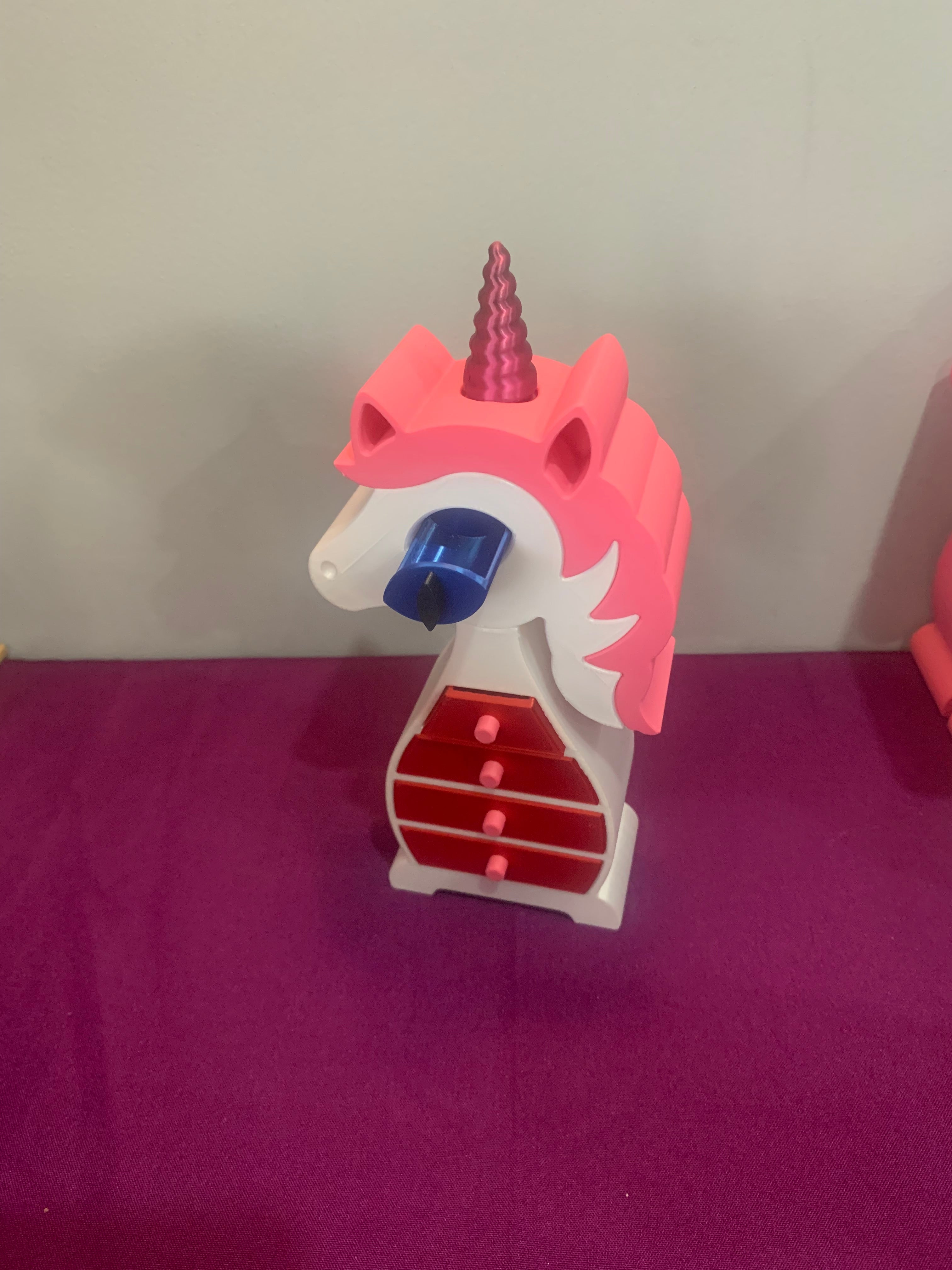 🦄 Unicorn jewellery box with 5 drawers to organise your jewellery