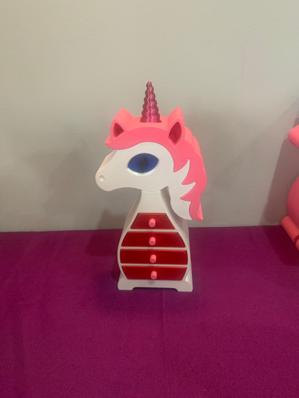 🦄 Unicorn jewellery box with 5 drawers to organise your jewellery