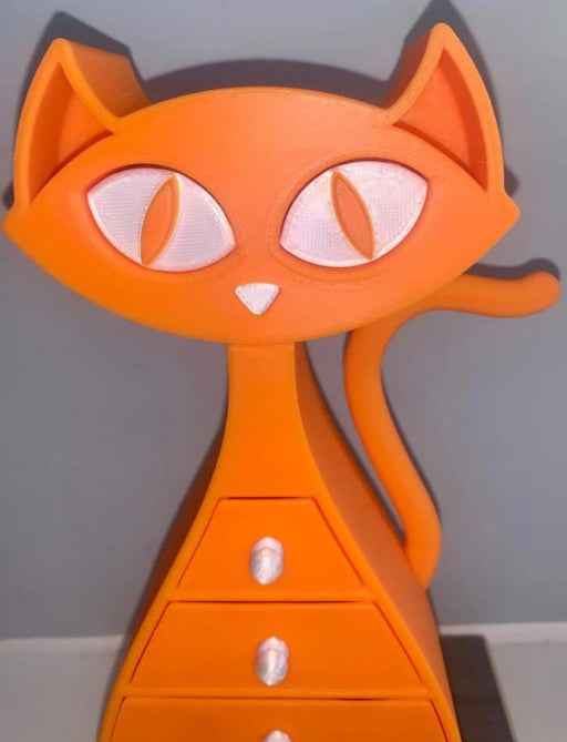 🐾 Cat Jewellery Box – 3D Printed with Love 🐾