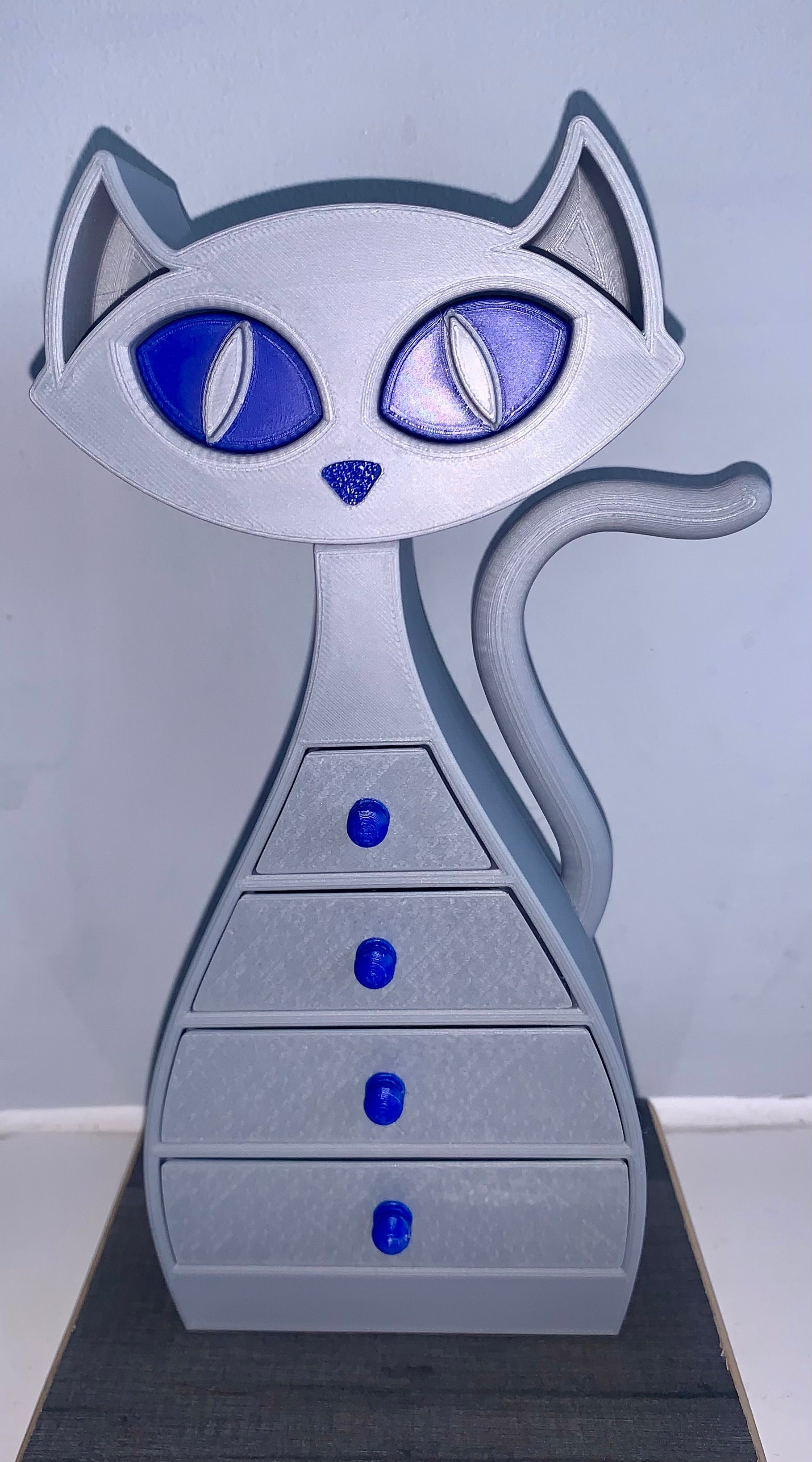 🐾 Cat Jewellery Box – 3D Printed with Love 🐾