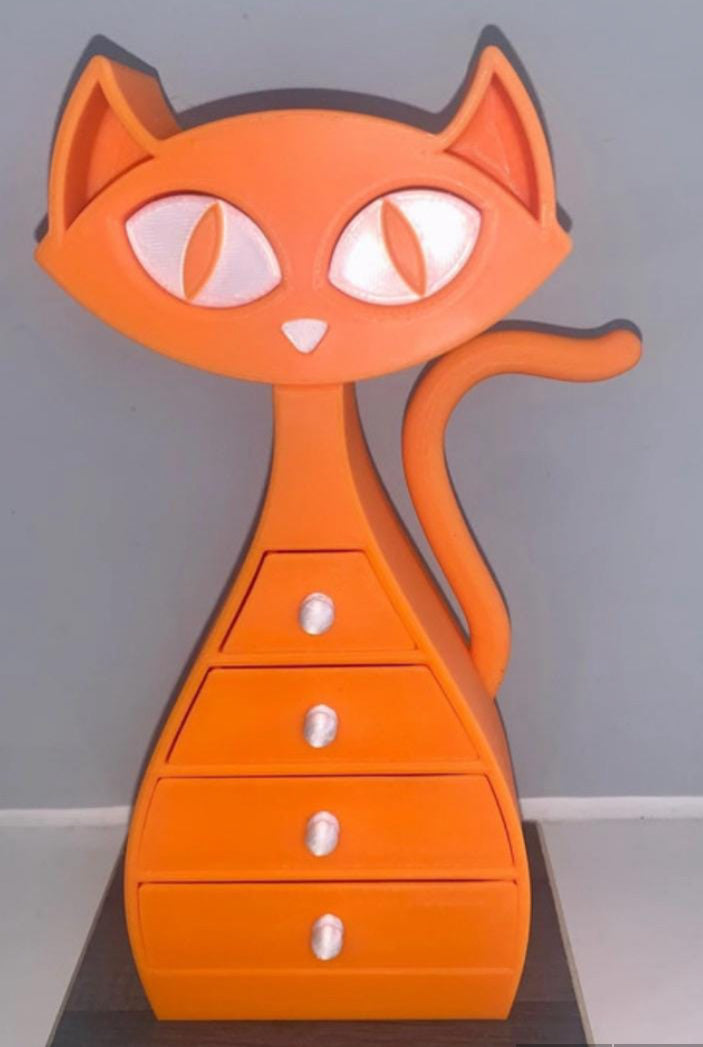 🐾 Cat Jewellery Box – 3D Printed with Love 🐾