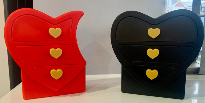 Interlocking Heart Jewellery Boxes | Romantic Keepsake Storage Set
