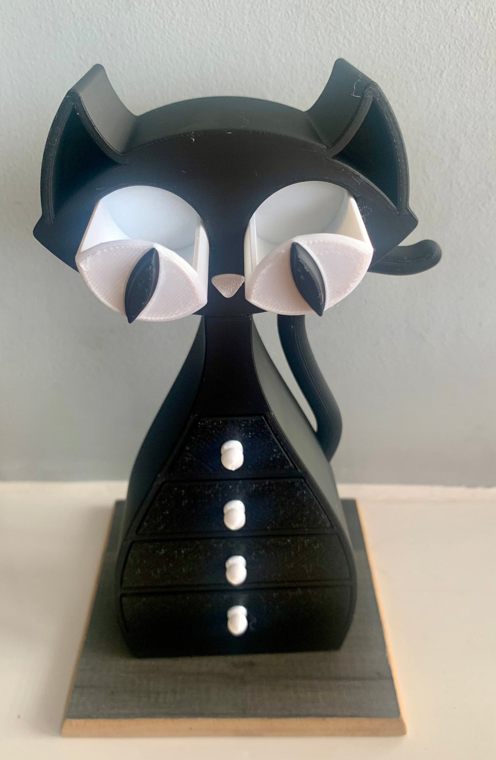 🐾 Black and White Cat Jewellery Box – 3D Printed with Love 🐾