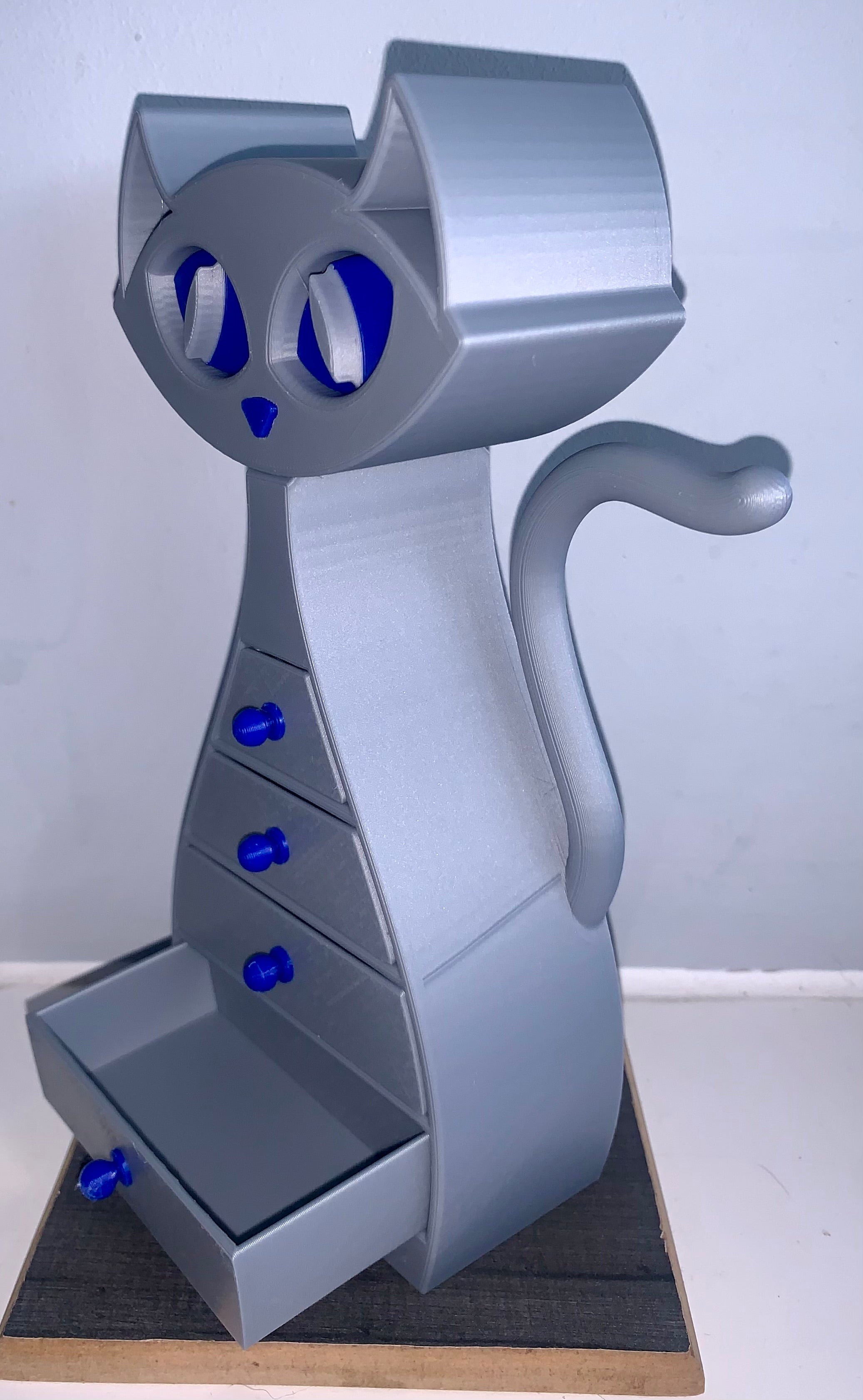 🐾 Cat Jewellery Box – 3D Printed with Love 🐾