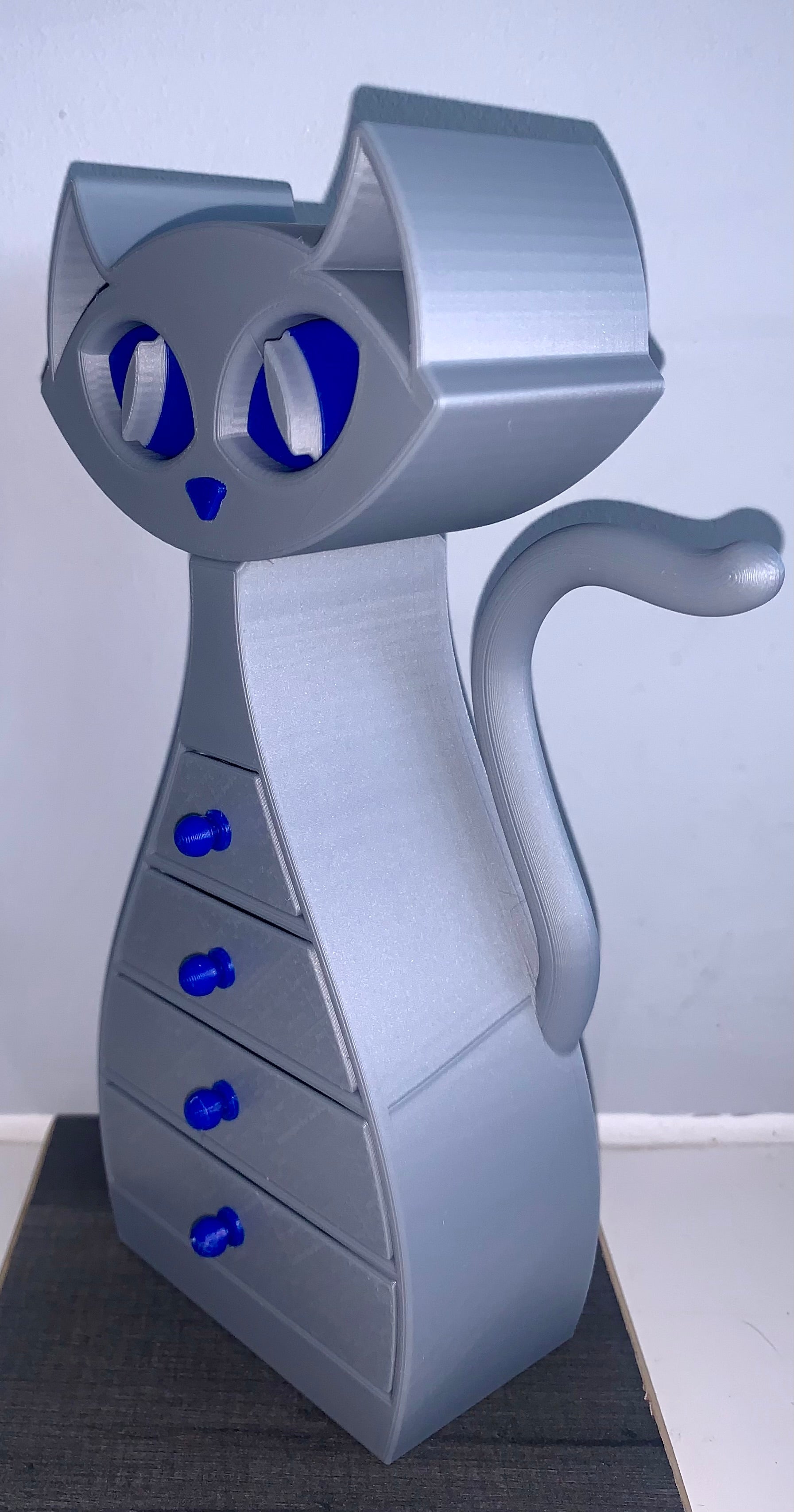 🐾 Cat Jewellery Box – 3D Printed with Love 🐾