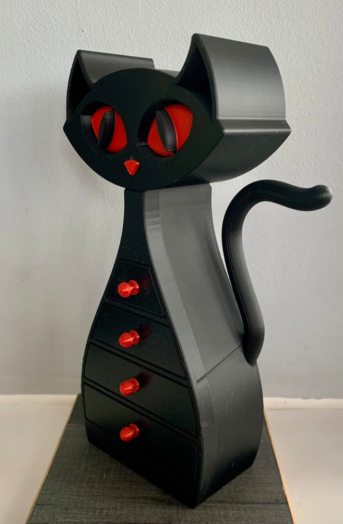🐾 Cat Jewellery Box – 3D Printed with Love 🐾